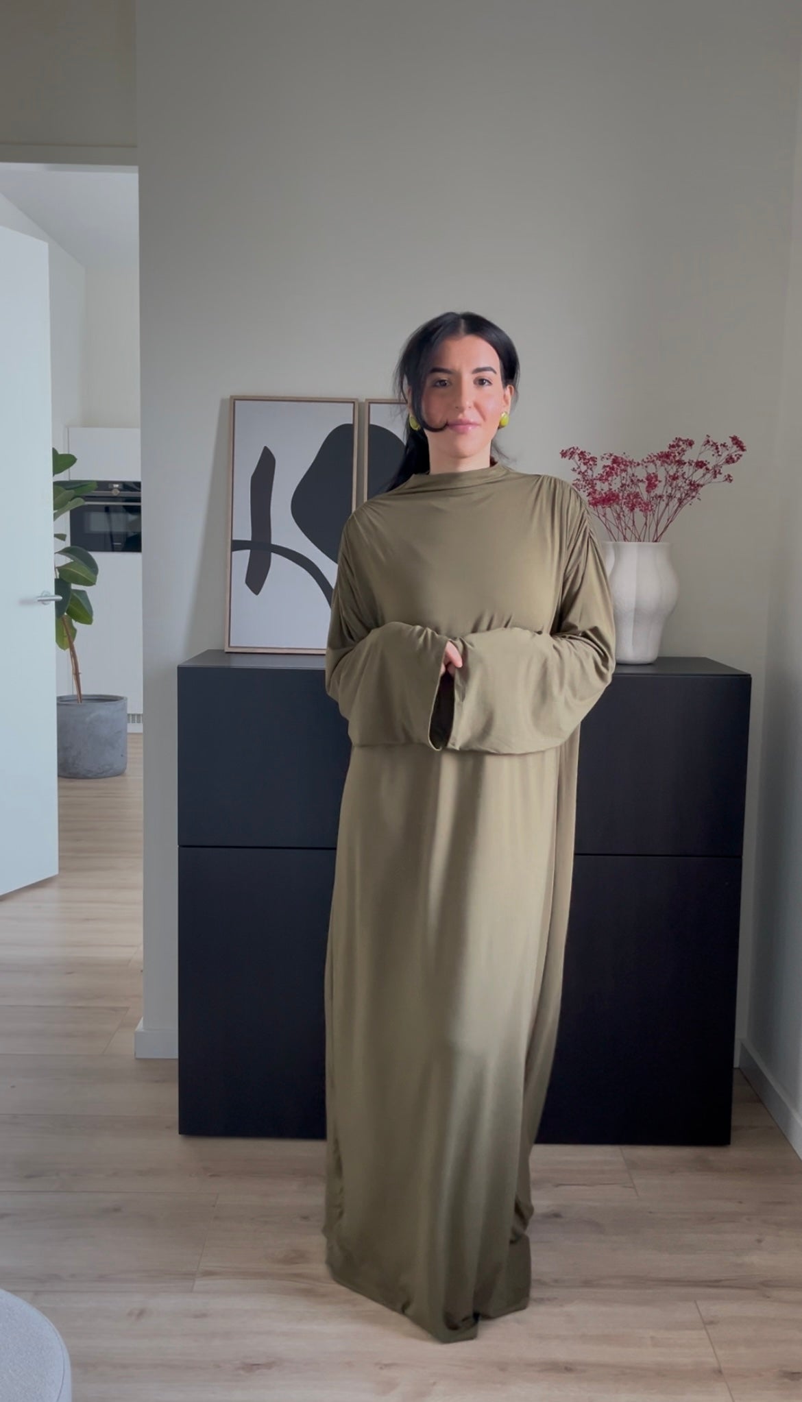 BAMBOO DRESS - OLIVE GREEN